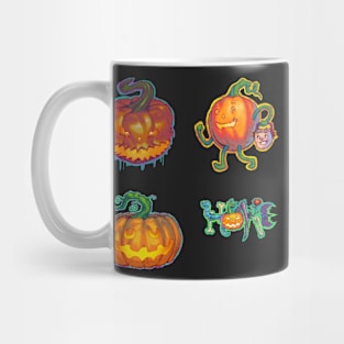 Halloween Jack O' Lantern Sticker Pack Mug